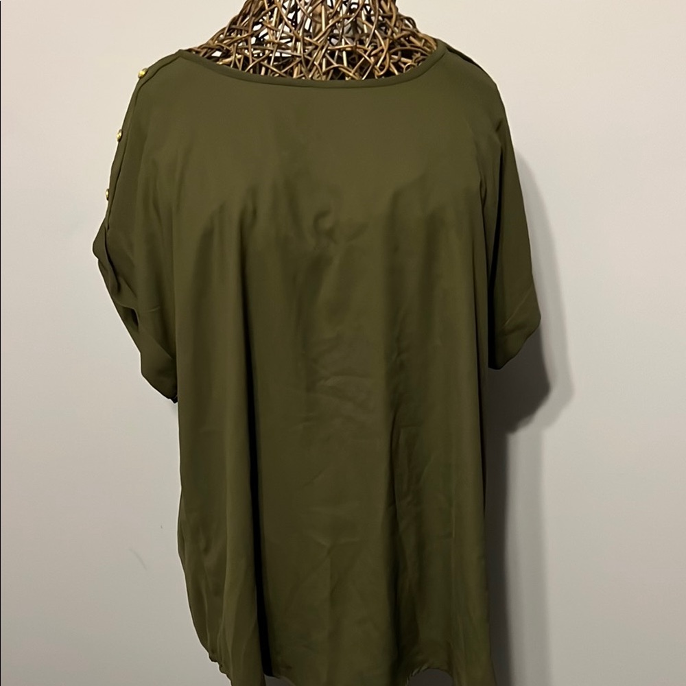 Olive Green Women's Top